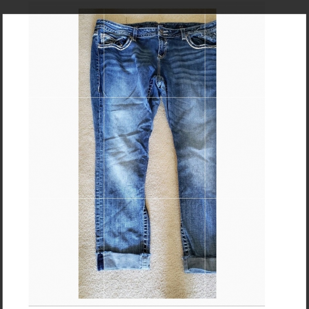 Womens Plus Size Vigoss Capri Jeans